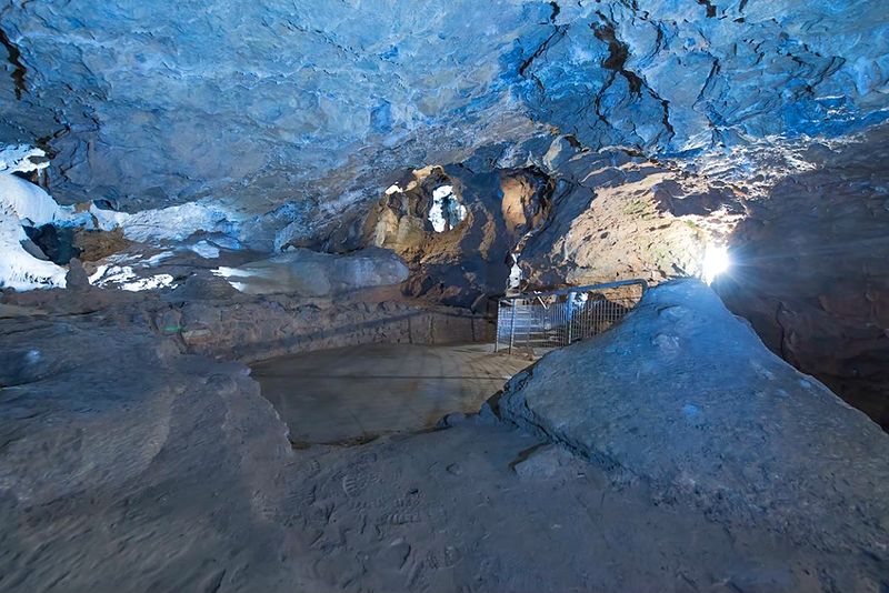 Kristallgrotte in der Wiehler Tropfsteinhöhle