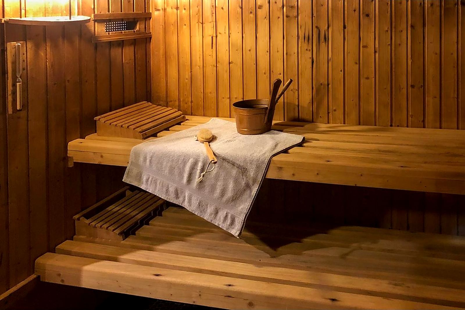 Hauseigene Sauna im Waldhotel